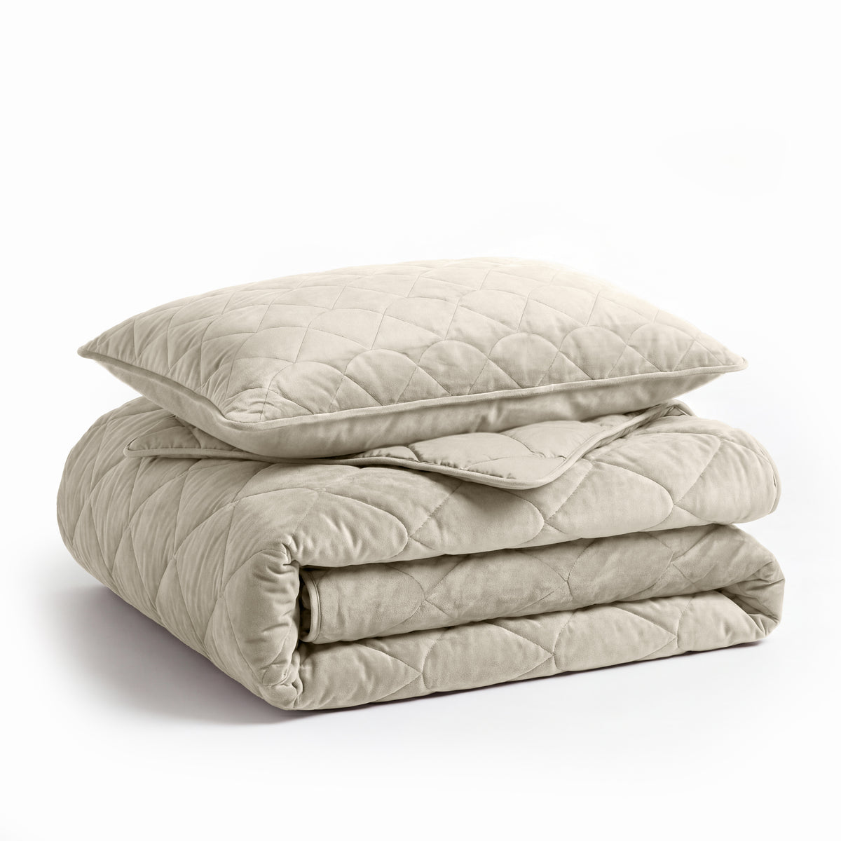 Sleeptime Lazy Dekbed Velvet Taupe/Grijs Met Kussenslopen – afbeelding 6