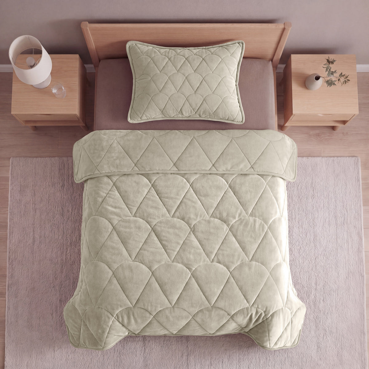 Sleeptime Lazy Dekbed Velvet Taupe/Grijs Met Kussenslopen – afbeelding 14