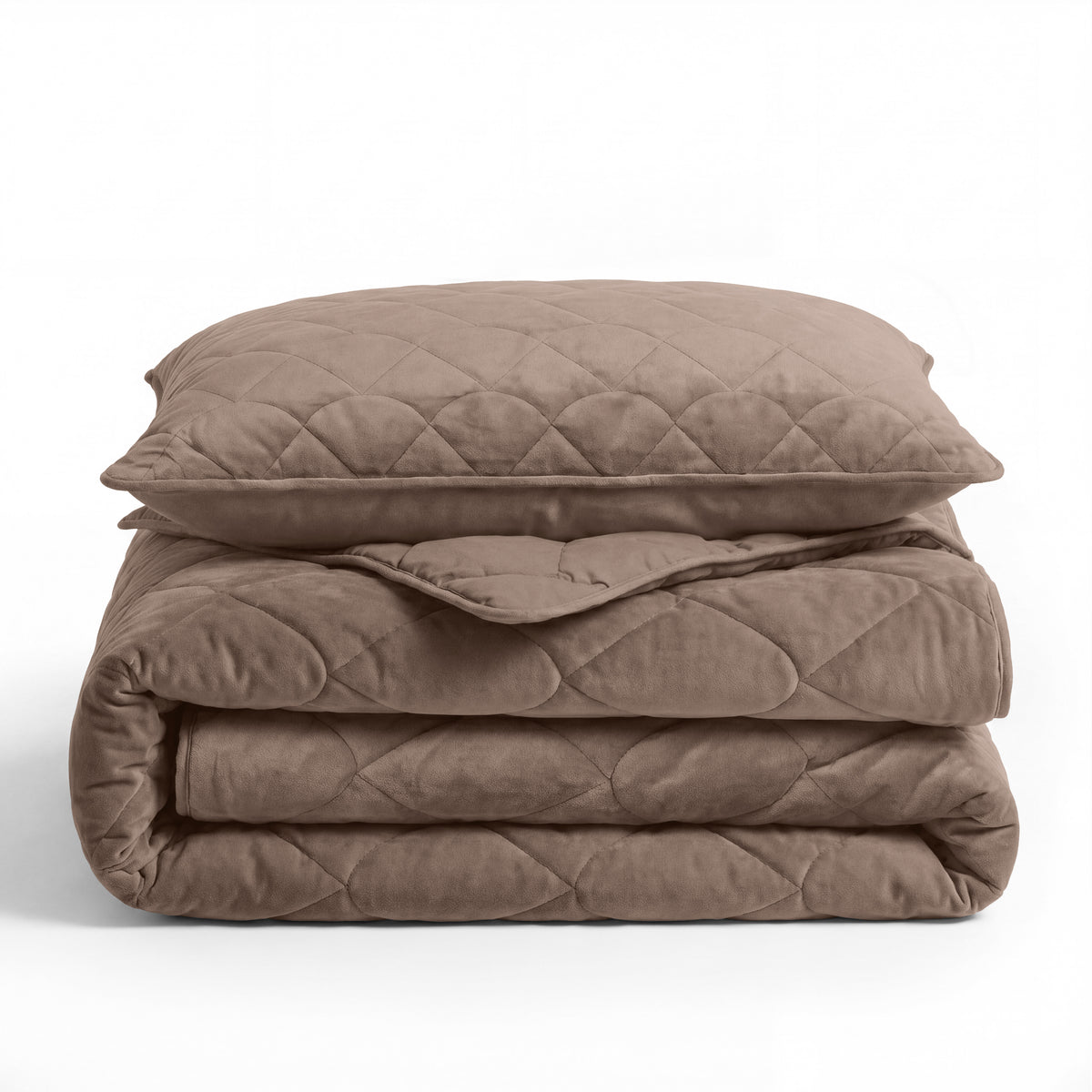 Sleeptime Lazy Dekbed Velvet Taupe/Bruin Met Kussenslopen – afbeelding 5