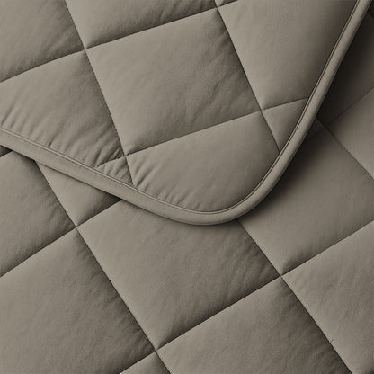 Sleeptime Lazy Dekbed Uni Taupe/Grijs Met Kussenslopen – afbeelding 5