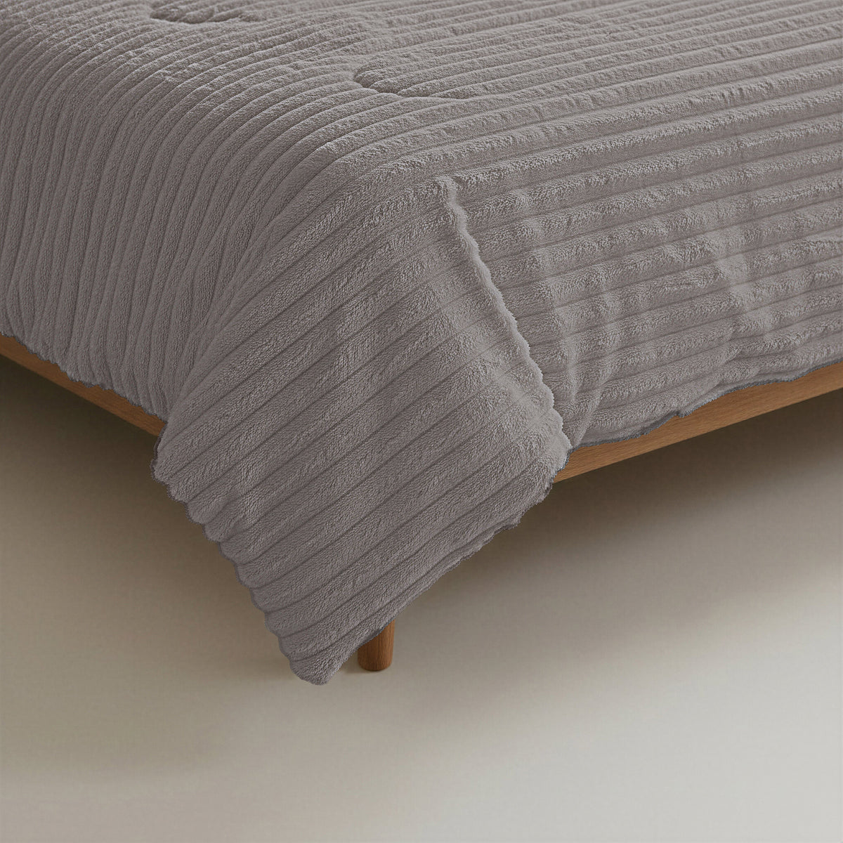 Sleeptime Lazy Dekbed Rib premium Taupe/Grijs – afbeelding 7