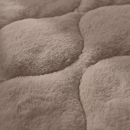 Sleeptime Lazy Dekbed Faux Fur Taupe Met Kussenslopen – afbeelding 10