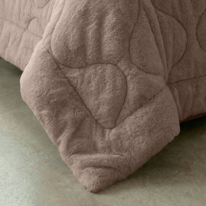 Sleeptime Lazy Dekbed Faux Fur Taupe Met Kussenslopen – afbeelding 12