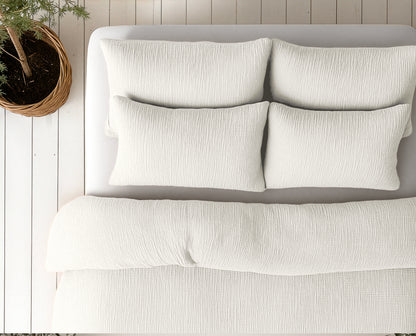 Sleeptime Lazy Dekbed Mousseline Beige Met Kussenslopen – afbeelding 8