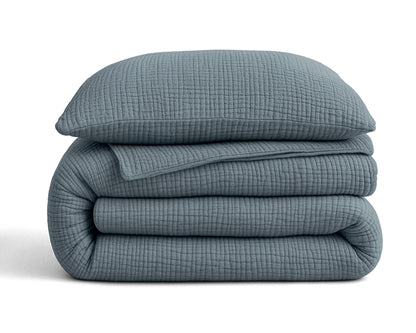 Sleeptime Lazy Dekbed Mousseline Groen Met Kussenslopen – afbeelding 11