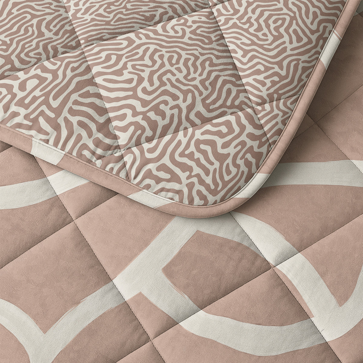 Sleeptime Lazy Dekbed Shapes Zand Met Kussenslopen – afbeelding 6