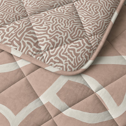 Sleeptime Lazy Dekbed Shapes Zand Met Kussenslopen – afbeelding 6