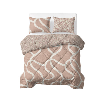Lazy Dekbed Shapes Zand Met Kussenslopen