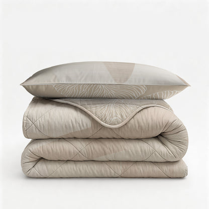 Sleeptime Lazy Dekbed Warm Triangles Zand/Beige Met Kussenslopen – afbeelding 7