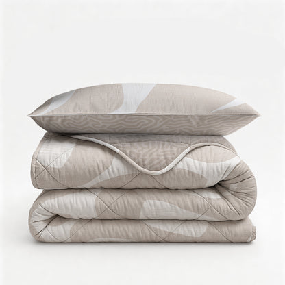 Sleeptime Lazy Dekbed Drifty Zand/Grijs Met Kussenslopen – afbeelding 7