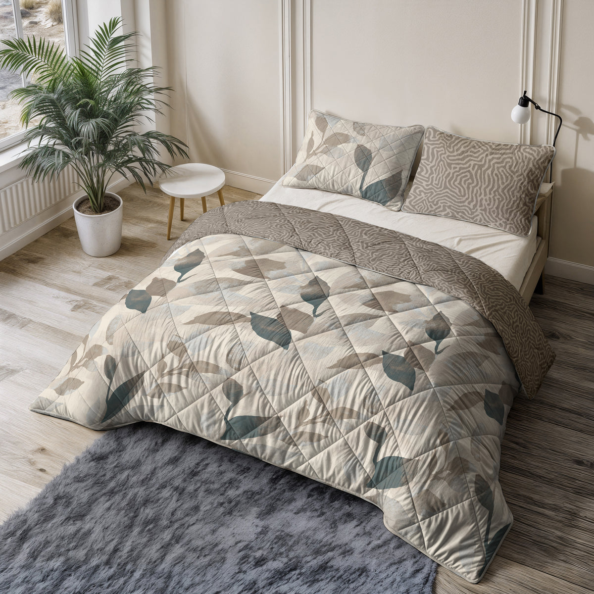 Sleeptime Lazy Dekbed Solitude Taupe Met Kussenslopen – afbeelding 5