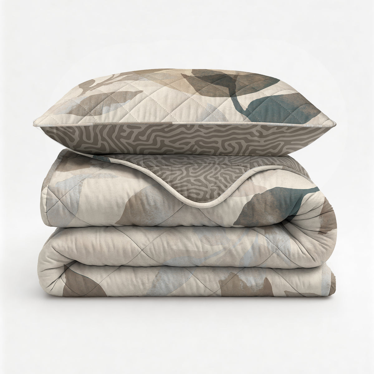 Sleeptime Lazy Dekbed Solitude Taupe Met Kussenslopen – afbeelding 4