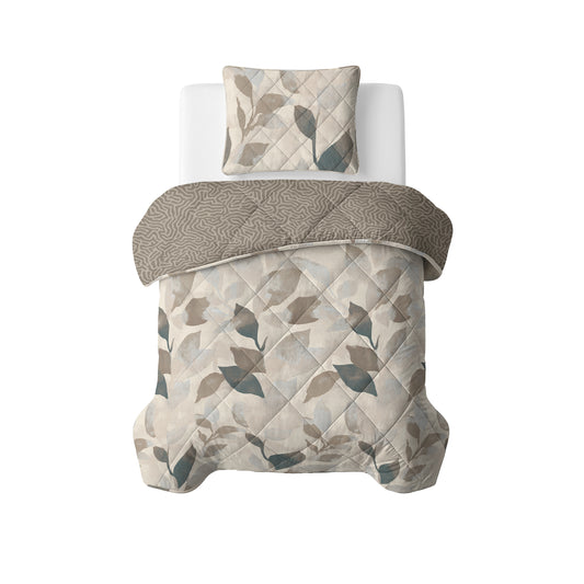Lazy Dekbed Solitude Taupe Met Kussenslopen