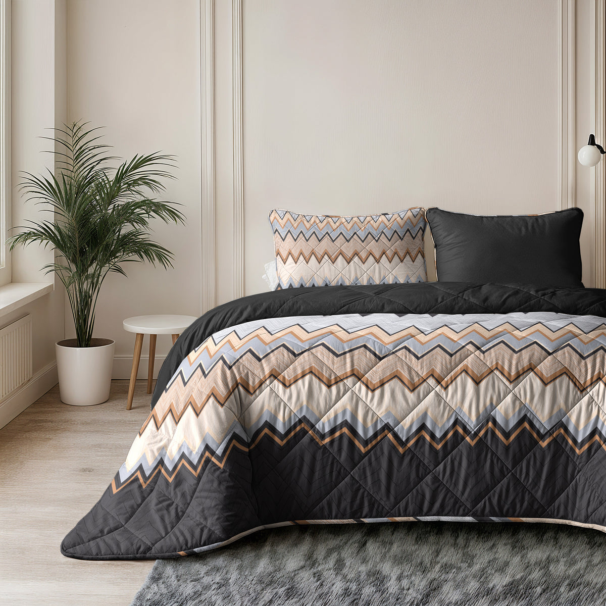 Sleeptime Lazy Dekbed Mikas Blauw/Zand Met Kussenslopen – afbeelding 10