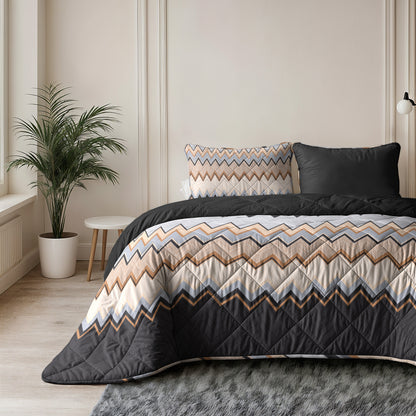 Sleeptime Lazy Dekbed Mikas Blauw/Zand Met Kussenslopen – afbeelding 10