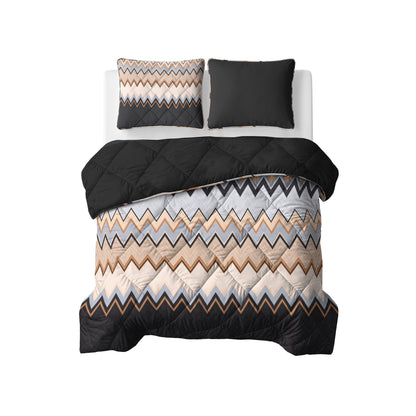 Lazy Dekbed Mikas Blauw/Zand Met Kussenslopen