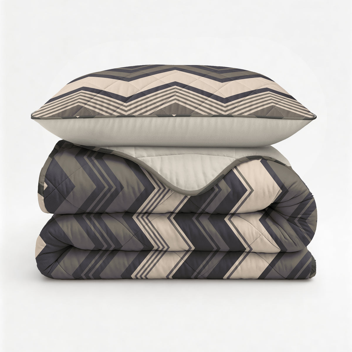 Sleeptime Lazy Dekbed Remon Taupe Met Kussenslopen – afbeelding 7