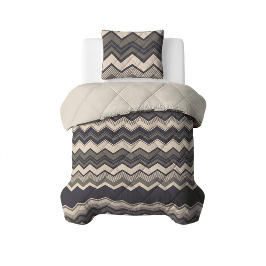 Lazy Dekbed Remon Taupe Met Kussenslopen