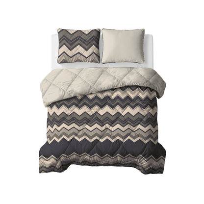 Lazy Dekbed Remon Taupe Met Kussenslopen