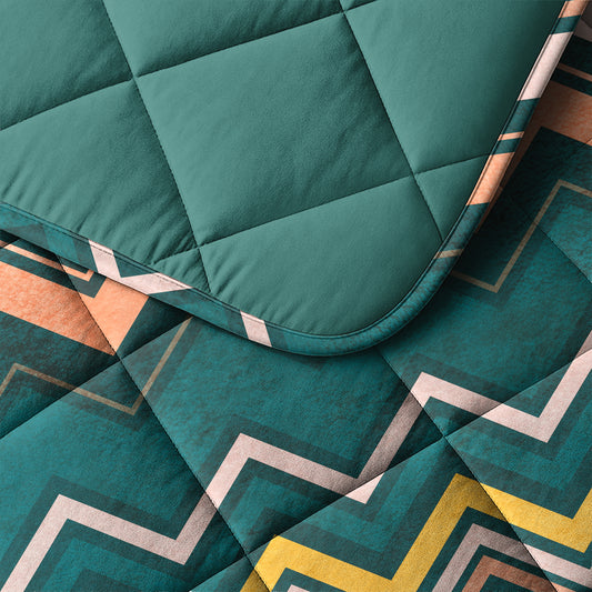 Sleeptime Lazy Dekbed Scala Donkergroen Met Kussenslopen – afbeelding 4