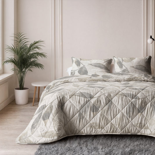 Sleeptime Lazy Dekbed Katoen Misty Beige/Grijs – afbeelding 4