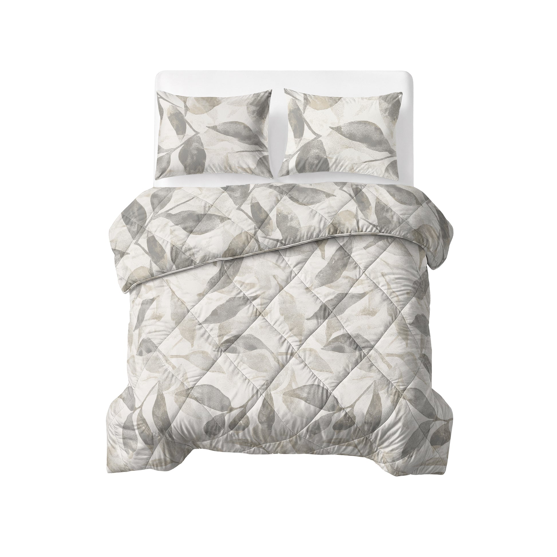 Lazy Dekbed Katoen Misty Beige/Grijs