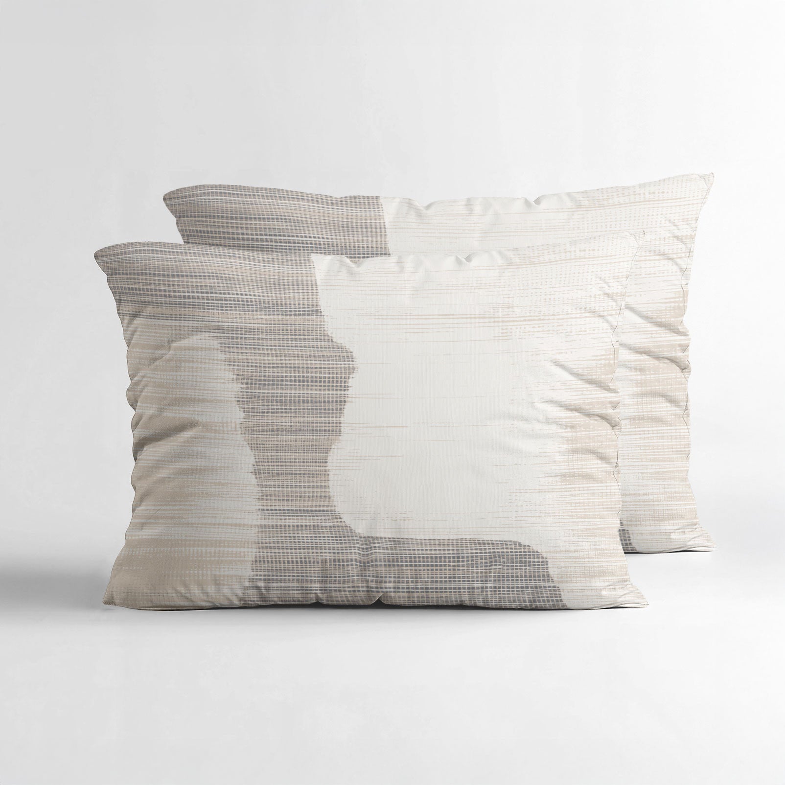 Checkered 2pack slopen Beige/Grijs 60 x 70