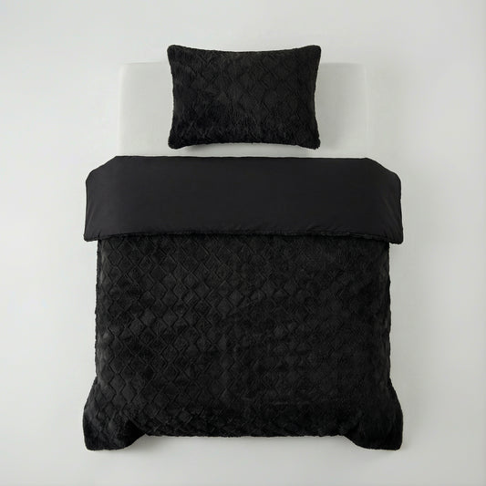Faux Fur Syon Zwart