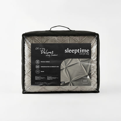 Sleeptime Lazy Velvet Pintuck Zand – afbeelding 17