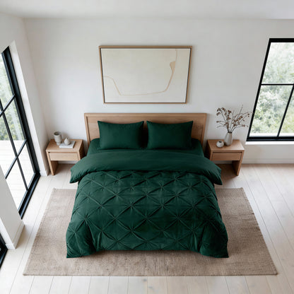 Lazy Velvet Pintuck Groen