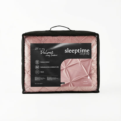 Sleeptime Lazy Velvet Pintuck Roze – afbeelding 12