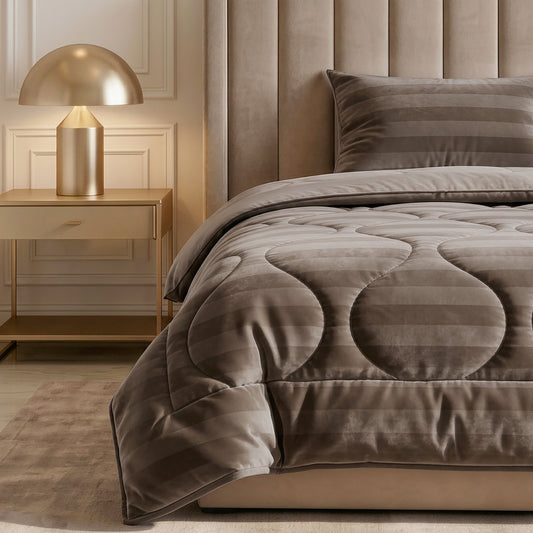 Sleeptime Lazy Dekbed Hotel Velvet Taupe – afbeelding 4