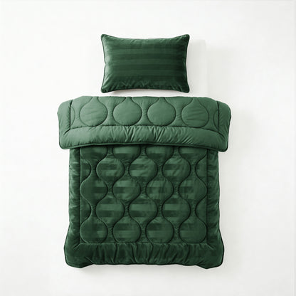 Lazy Dekbed Hotel Velvet Donker Groen