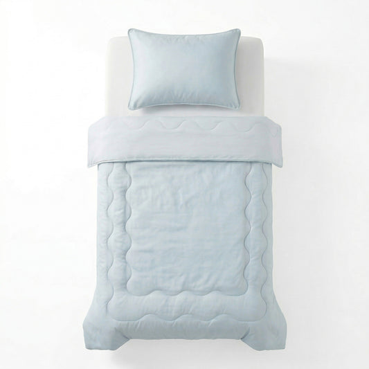 Verkoelende Blue Cell Lazy Dekbed Met Kussenslopen Blauw