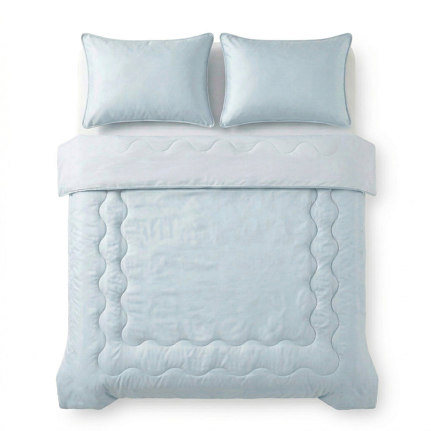 Verkoelende Blue Cell Lazy Dekbed Met Kussenslopen Blauw