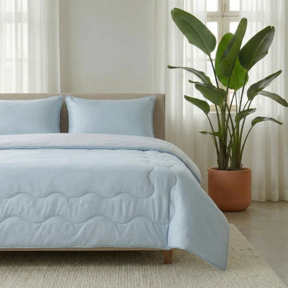 Dreamhouse Verkoelende Blue Cell Lazy Dekbed Met Kussenslopen Blauw