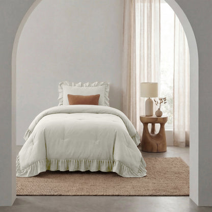 Sleeptime Lazy Dekbed Ruffles Gebroken Wit – afbeelding 12