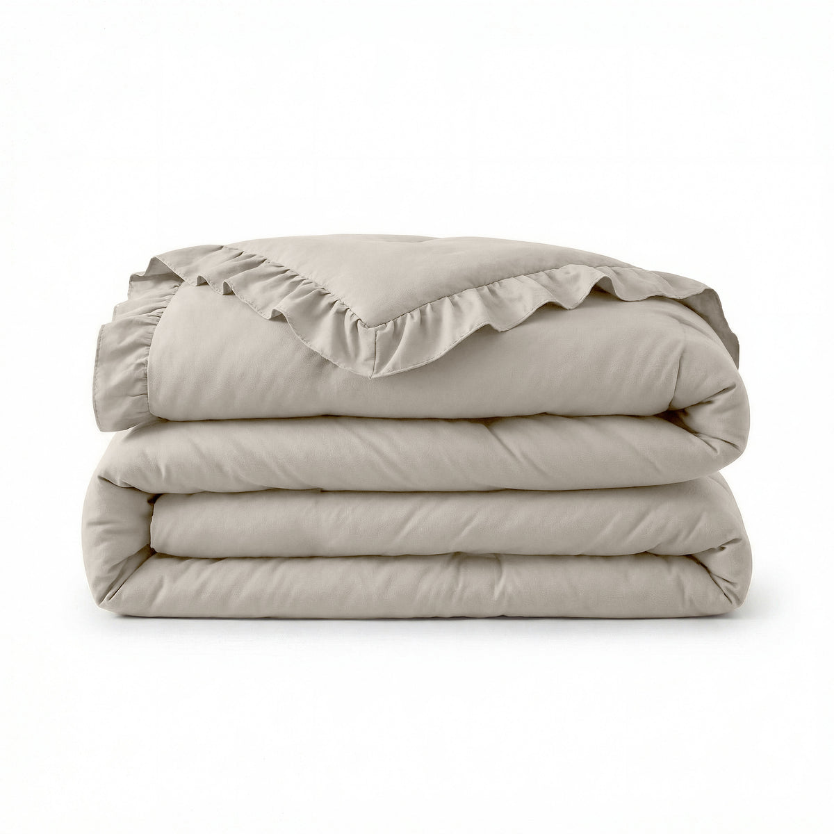 Sleeptime Lazy Dekbed Ruffles Taupe/Grijs – afbeelding 8