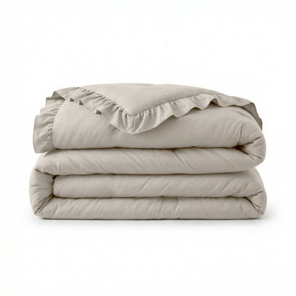 Sleeptime Lazy Dekbed Ruffles Taupe/Grijs – afbeelding 8