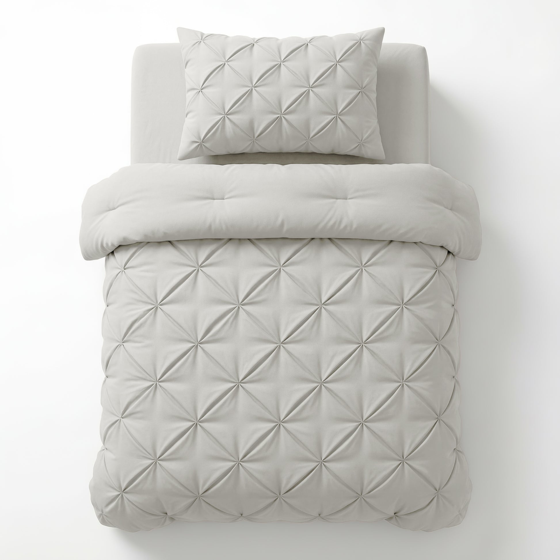 Lazy Dekbed Pintuck Off White
