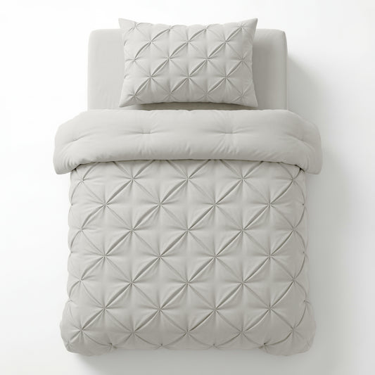 Lazy Dekbed Pintuck Off White