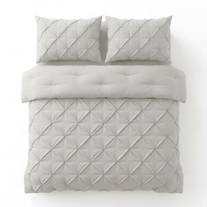 Lazy Dekbed Pintuck Off White