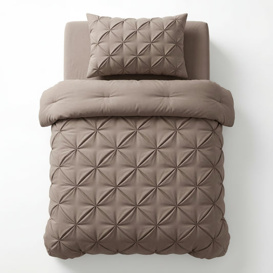 Lazy Dekbed Pintuck Taupe