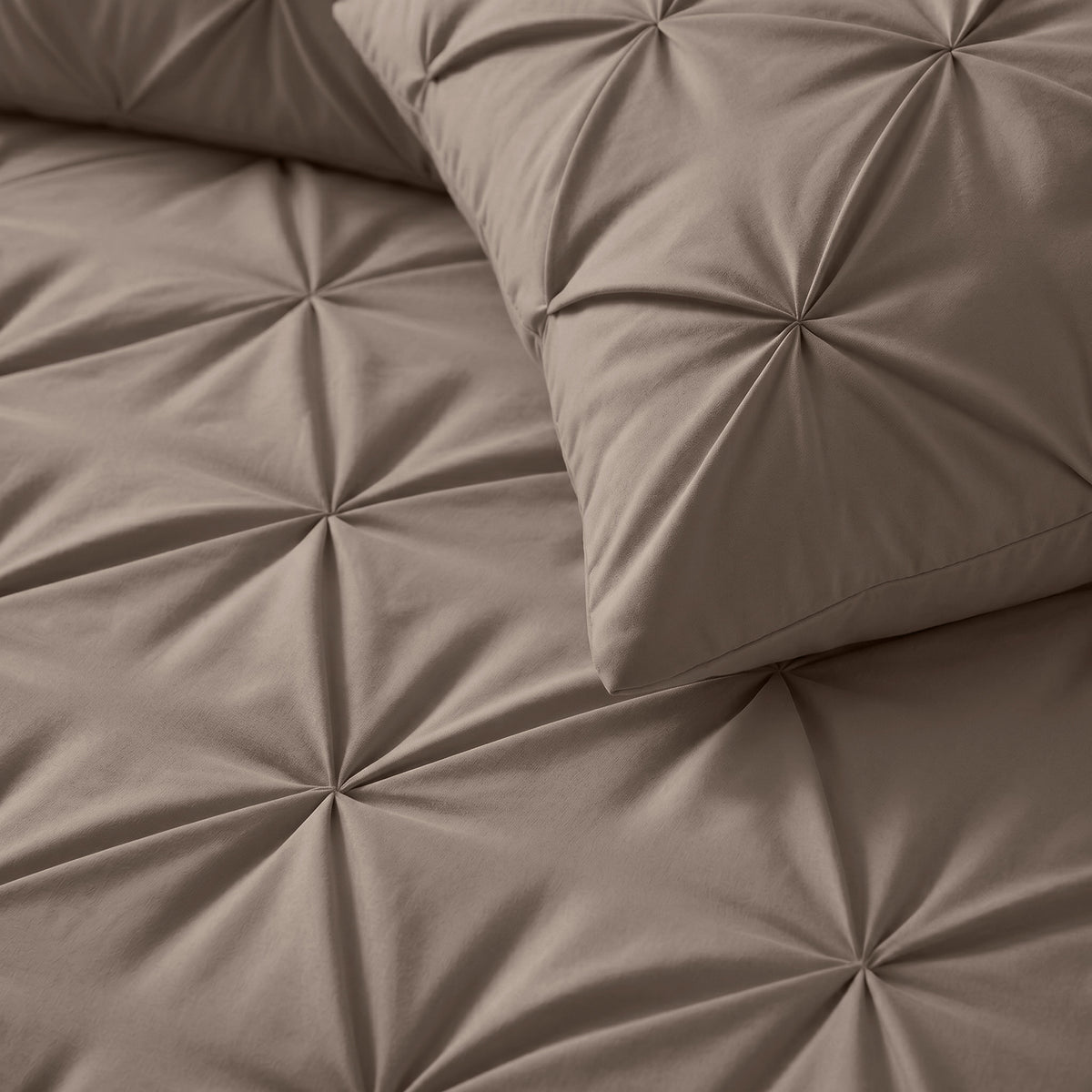 Sleeptime Lazy Dekbed Pintuck Taupe – afbeelding 5
