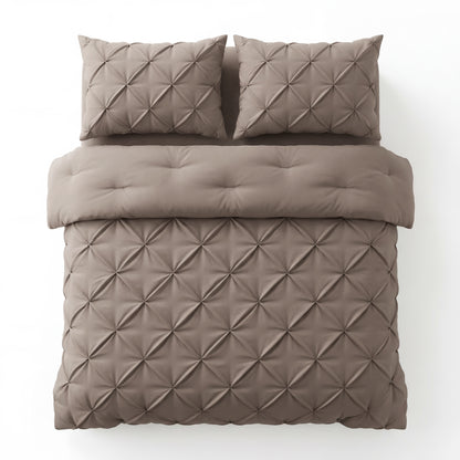 Lazy Dekbed Pintuck Taupe