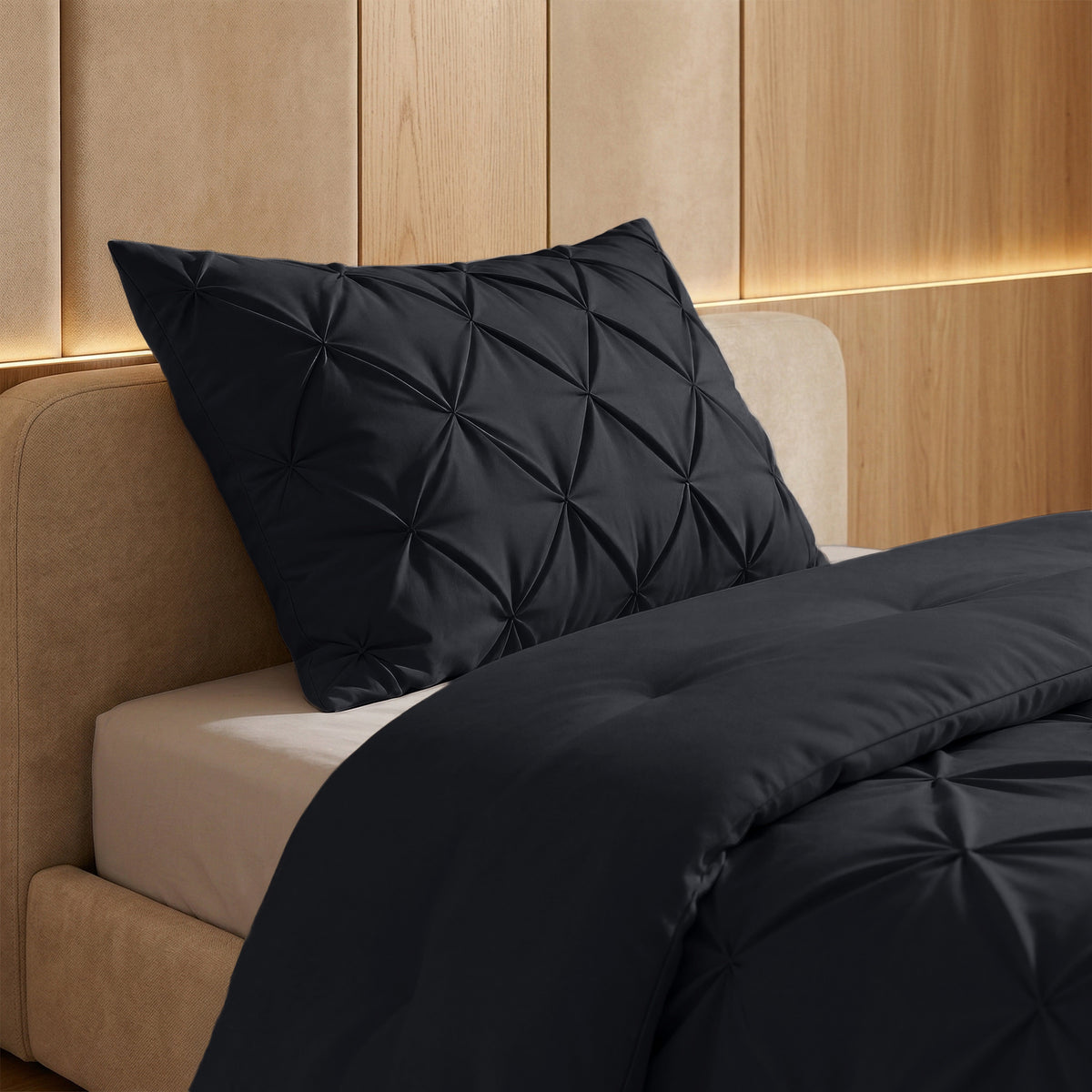 Sleeptime Lazy Dekbed Pintuck Antraciet – afbeelding 8