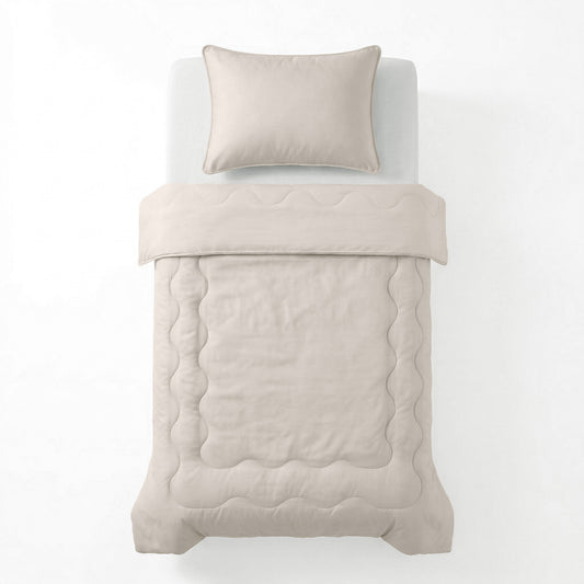 Verkoelende Blue Cell Lazy Dekbed Met Kussenslopen Taupe