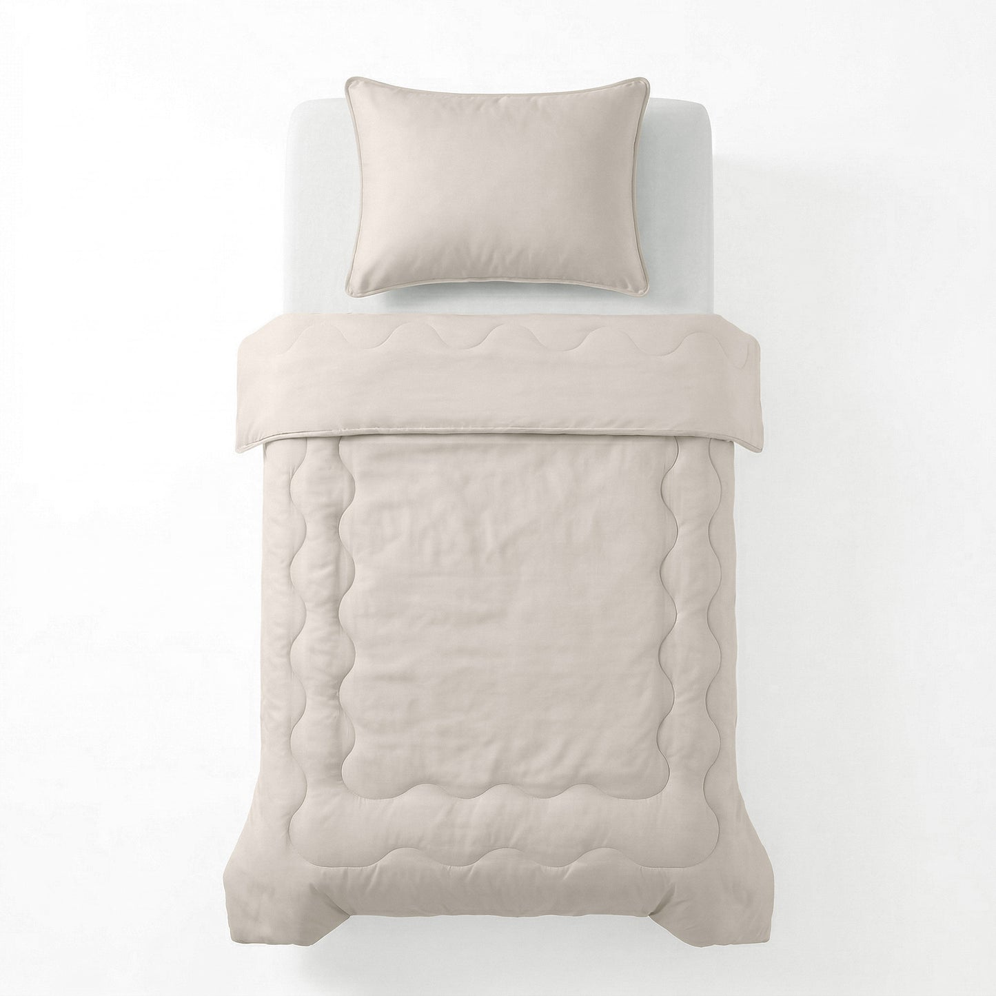 Verkoelende Blue Cell Lazy Dekbed Met Kussenslopen Taupe