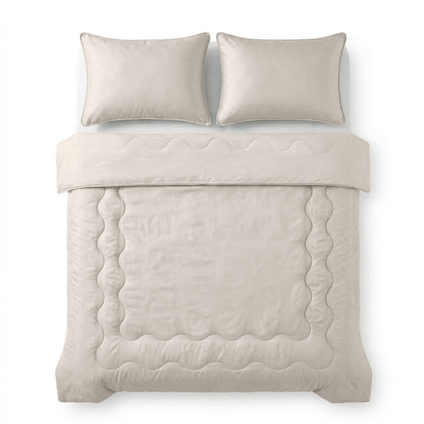 Verkoelende Blue Cell Lazy Dekbed Met Kussenslopen Taupe