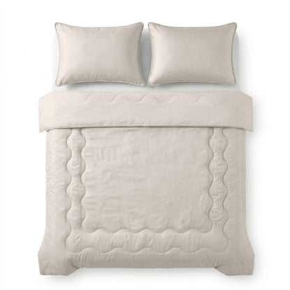 Verkoelende Blue Cell Lazy Dekbed Met Kussenslopen Taupe